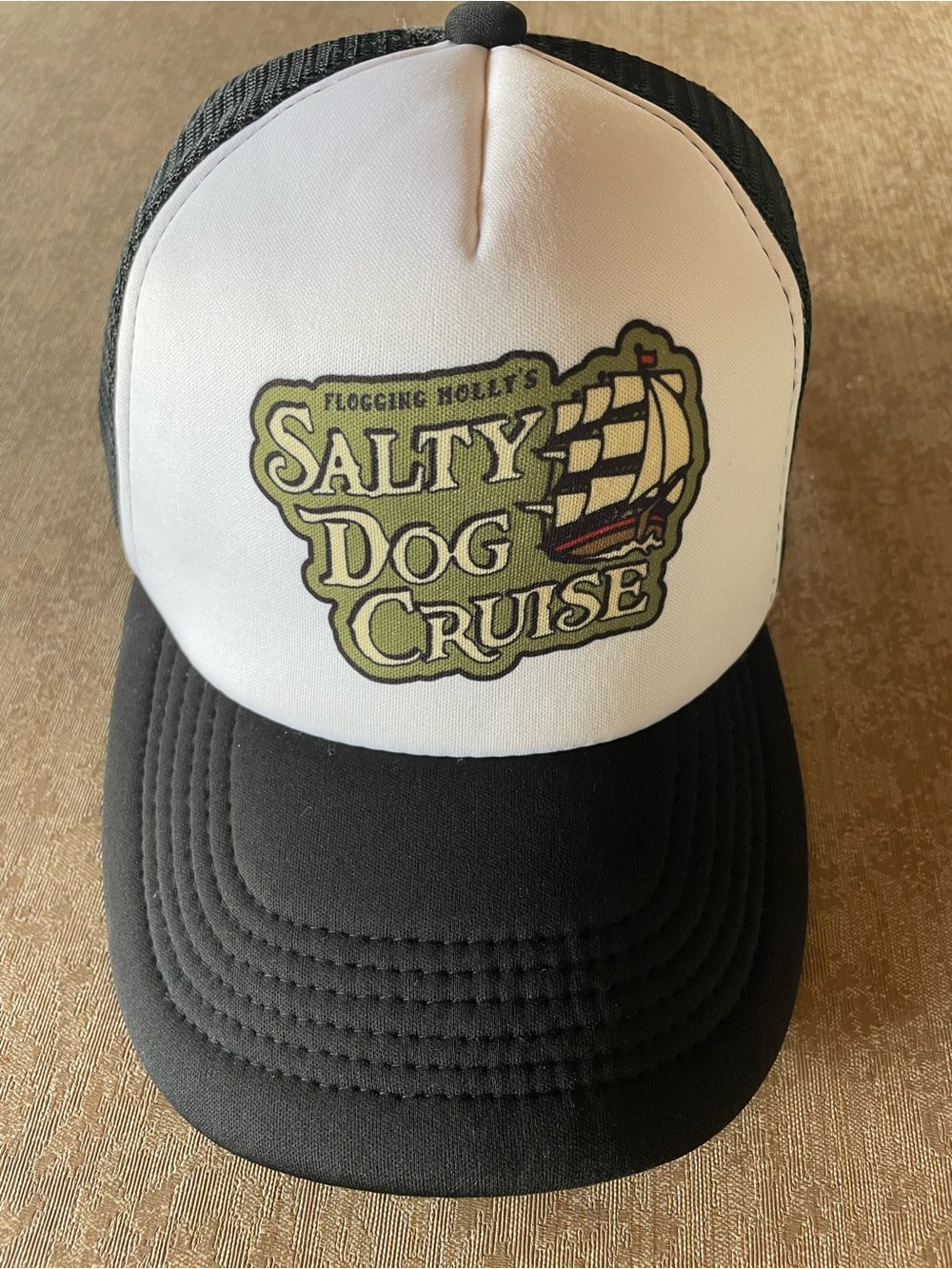 Flogging Molly Salty Dog Cruise Trucker Hat - Black & White